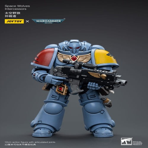 Warhammer 40k figurine 1/18 Space Wolves Intercessors 12 cm