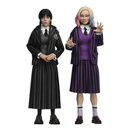 Wednesday Pack de 2 figurines Wednesday Addams (Nevermore Uniform) and Enid 20 cm