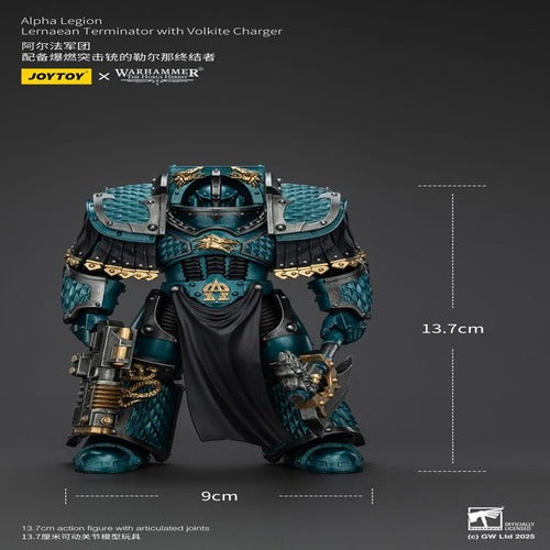 Warhammer The Horus Heresy figurine Alpha Legion Lernaean Terminator with Volkite Charger 20 cm