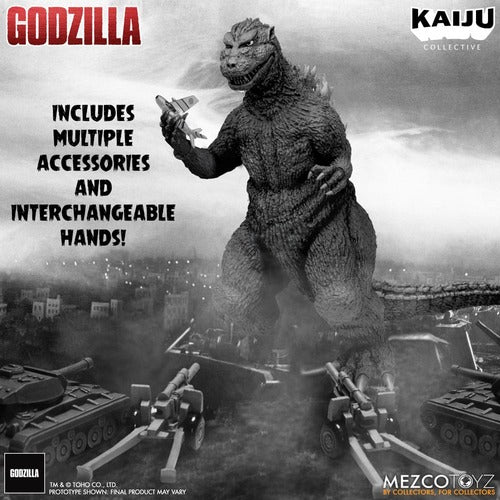 Godzilla (1954) Kaiju Collective Actionfigur Godzilla - Black & White Edition 20 cm