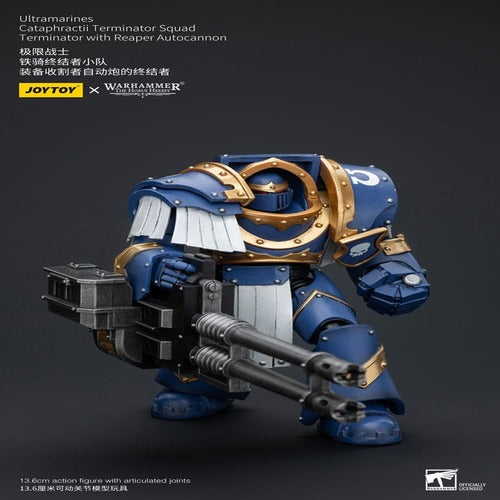 Warhammer The Horus Heresy figurine 1/18 Uitramarines Cataphractii Terminator Squad Terminator with Reaper Autocannon 14 cm