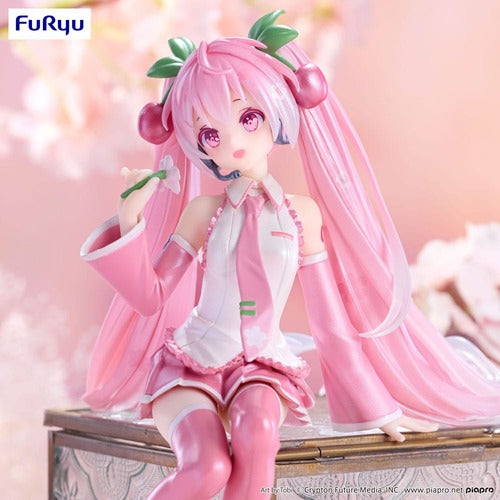 Hatsune Miku statuette PVC Noodle Stopper Sakura Miku 2024 Pearl Color Ver. 15 cm