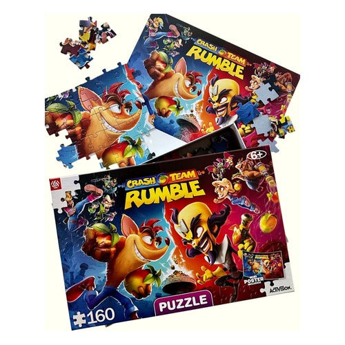 Crash Bandicoot puzzle Kids Rumble Heroes (160 pièces)