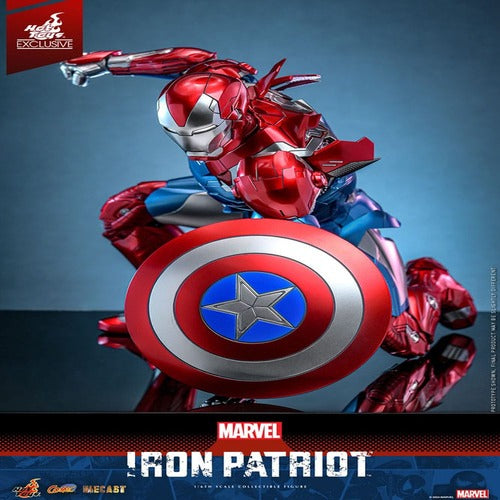 Marvel figurine Comic Masterpiece Diecast 1/6 Iron Patriot Hot Toys Exclusive 32 cm