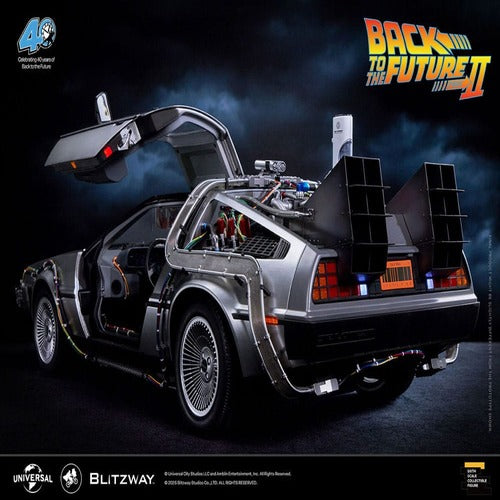 Zurück in die Zukunft II Premium UMS Fahrzeug 1/6 Zeitmaschine Time Machine 74 cm