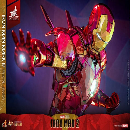 Iron Man figurine Movie Masterpiece Diecast 1/6 Iron Man Mark VI (Fractal Armor) Hot Toys Exclusive 33 cm