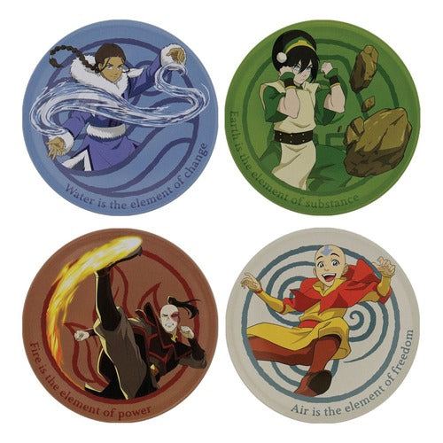 Avatar Der Herr der Elemente Untersetzer 4er-Pack