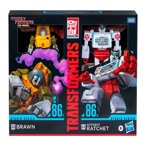 The Transformers: The Movie Studio Series Deluxe Class Actionfiguren 2er-Pack Brawn & Autobot Ratchet 11 cm