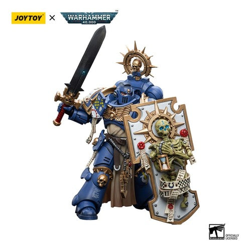 Warhammer 40k figurine 1/18 Ultramarines Primaris Captain with Relic Shield and Power Sword 12 cm