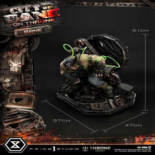 DC Comics Throne Legacy Collection Statue 1/4 Batman Bane on Throne Deluxe Bonus Version 61 cm