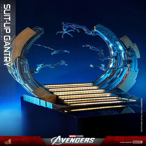 Marvel's The Avengers accessoires pour figurines Accessories Collection Series Iron Man Suit-Up Gantry