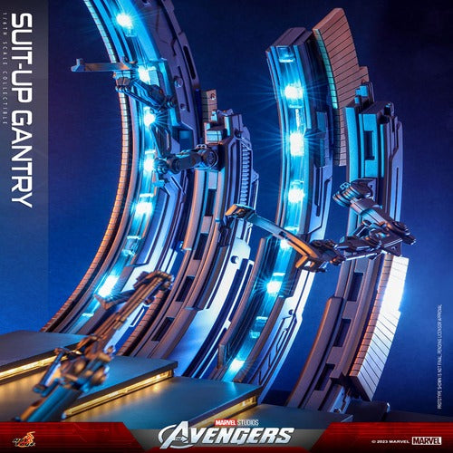 Marvel's The Avengers accessoires pour figurines Accessories Collection Series Iron Man Suit-Up Gantry