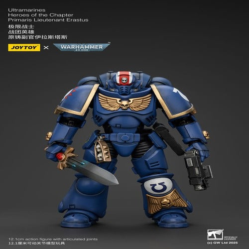 Warhammer 40k figurine 1/18 Ultramarines Heroes of the Chapter Primaris Lieutenant Erastus 20 cm