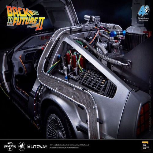 Zurück in die Zukunft II Premium UMS Fahrzeug 1/6 Zeitmaschine Time Machine 74 cm