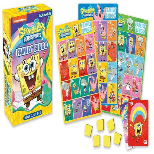 Bob l´éponge jeu de plateau Family Bingo *ANGLAIS*