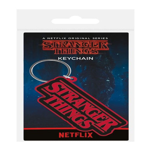Stranger Things porte-clés caoutchouc Logo 6 cm