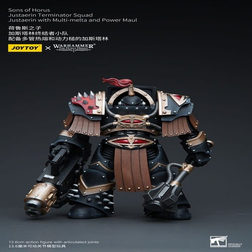 Warhammer The Horus Heresy figurine 1/18 Sons of Horus Justaerin Terminator Squad Justaerin with Multi-melta and Power MauL 12 cm