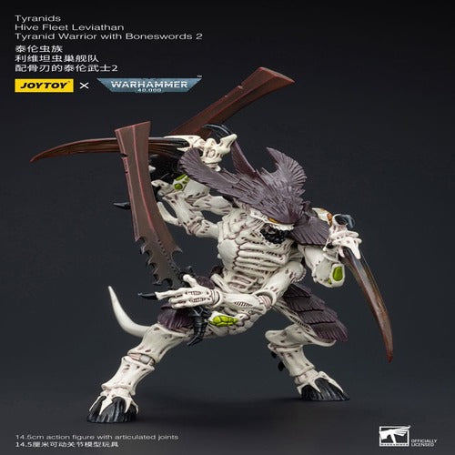 Warhammer 40k figurine 1/18 Tyranids Hive Fleet Leviathan Tyranid Warrior with Boneswords 2 15 cm