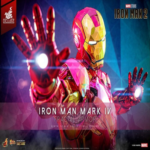 Iron Man figurine Movie Masterpiece Diecast 1/6 Iron Man Mark VI (Fractal Armor) Hot Toys Exclusive 33 cm