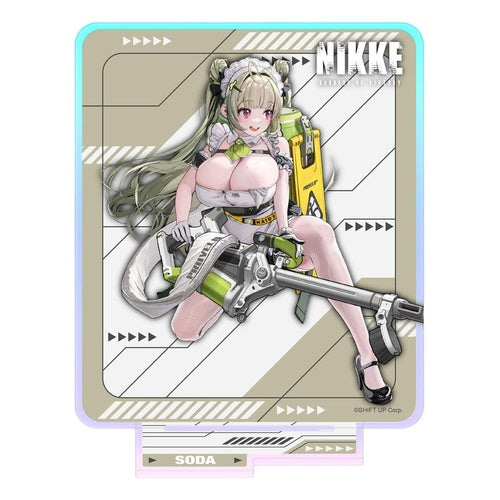 Goddess of Victory: Nikke figurine acrylique Crouching Series Soda Holographic 14 cm