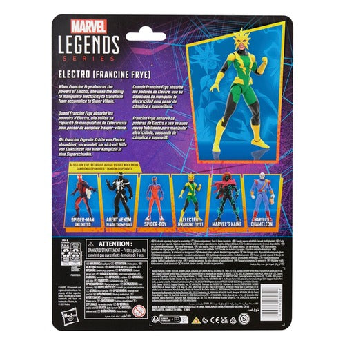 Spider-Man Marvel Legends Retro figurine Electro (Francine Frye) 15 cm