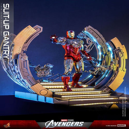 Marvel's The Avengers accessoires pour figurines Accessories Collection Series Iron Man Suit-Up Gantry