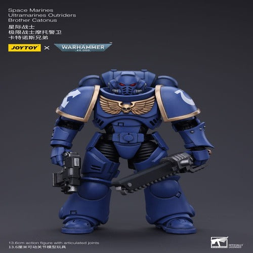 Warhammer 40k figurine 1/18 Space Marines Ultramarines Outriders Brother Catonus 14 cm