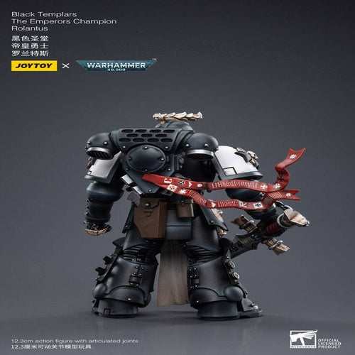 Warhammer 40k Actionfigur 1/18 Black Templars The Emperors Champion Rolantus 12 cm