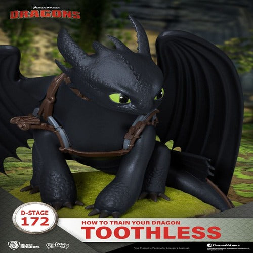 Dragons D-Stage PVC Diorama statuette toothless 14 cm