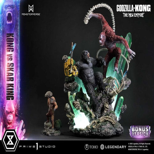 Godzilla x Kong: The New Empire Ultimate Diorama Masterline Series Statue Kong vs Skar King Bonus Version 104 cm