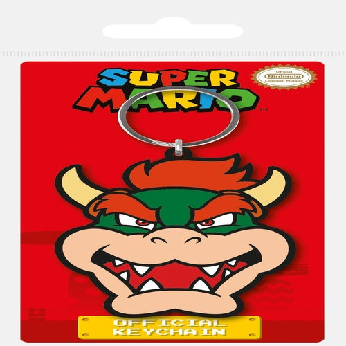 Super Mario porte-clés caoutchouc Bowser 6 cm