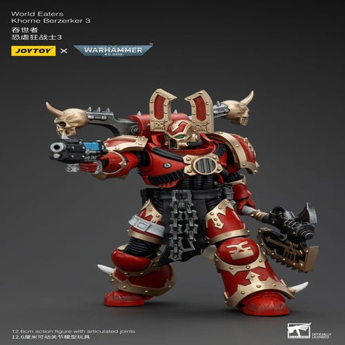 Warhammer 40k figurine 1/18 World Eaters Khorne Berzerker 3 13 cm