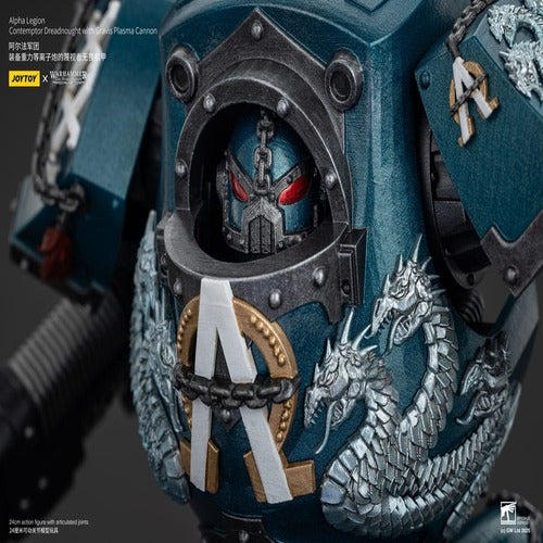 Warhammer The Horus Heresy figurine Alpha Legion Contemptor Dreadnought with Gravis Plasma Cannon 25 cm