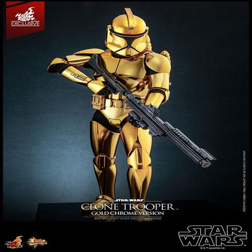 Star Wars figurine 1/6 Clone Trooper (Gold Chrome Version) Exclusive 30 cm