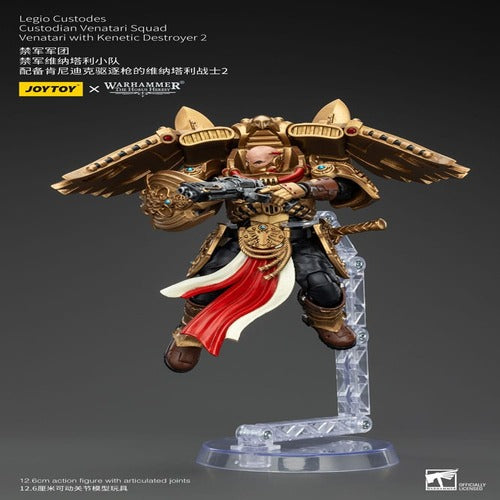 Warhammer The Horus Heresy figurine 1/18 Legio Custodes Custodian Venatari Squad Venatari with Kenetic Destroyer 2 13 cm
