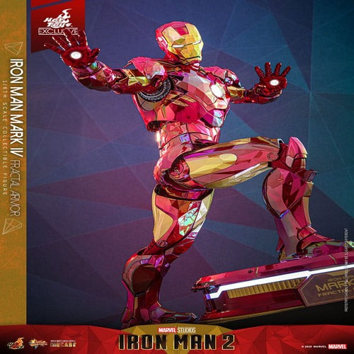 Iron Man figurine Movie Masterpiece Diecast 1/6 Iron Man Mark VI (Fractal Armor) Hot Toys Exclusive 33 cm