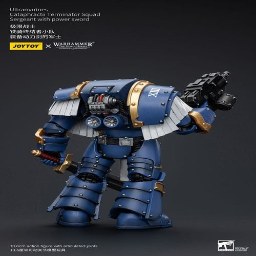 Warhammer The Horus Heresy figurine 1/18 Ultramarines Cataphractii Terminator Squad Sergeant with Power Sword 14 cm