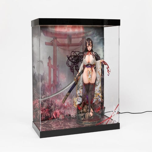 SHINSAI présentoir vitrine acrylique avec éclairage Inbina Rasethuhime Saki 39 cm