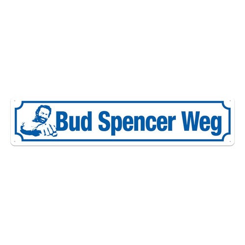 Bud Spencer panneau métal Bud Spencer Weg 46 x 10 cm