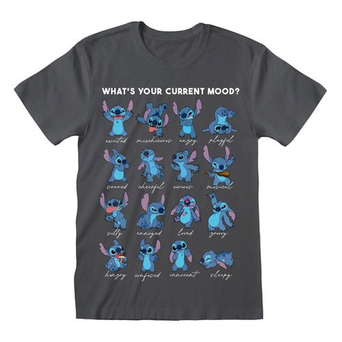 Lilo & Stitch T-Shirt Stitch Emotions Charcoal (S)