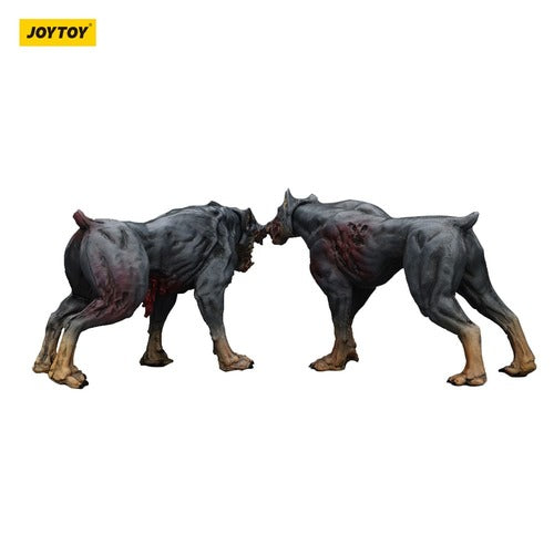 Zombie pack 2 figurines Dark Source Police Dogs 8 cm