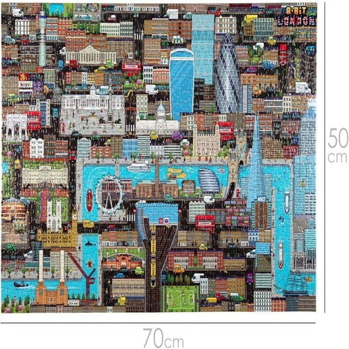 8-Bit Pixel Puzzle London Level 3 1000 Pièces