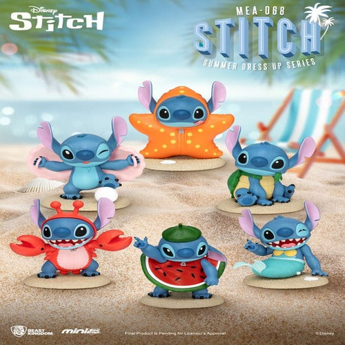 Lilo & Stitch Mini Egg Attack Figuren Stitch summer dress up Series 8 cm Sortiment (6)