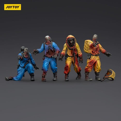 Zombie pack 4 figurines Dark Source Biochemical Lab Team 8 cm