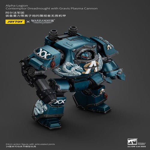 Warhammer The Horus Heresy figurine Alpha Legion Contemptor Dreadnought with Gravis Plasma Cannon 25 cm