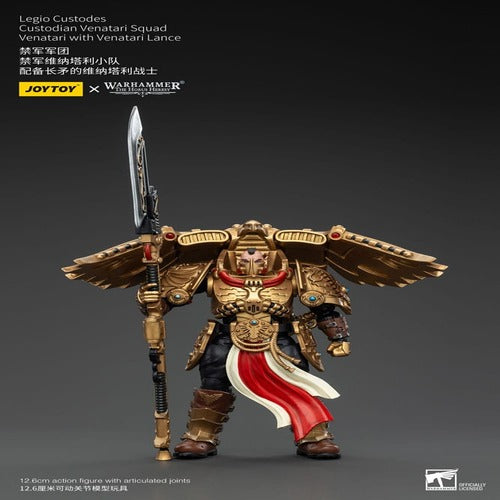 Warhammer The Horus Heresy figurine 1/18 Legio Custodes Custodian Venatari Squad Venatari with Venatari Lance 13 cm