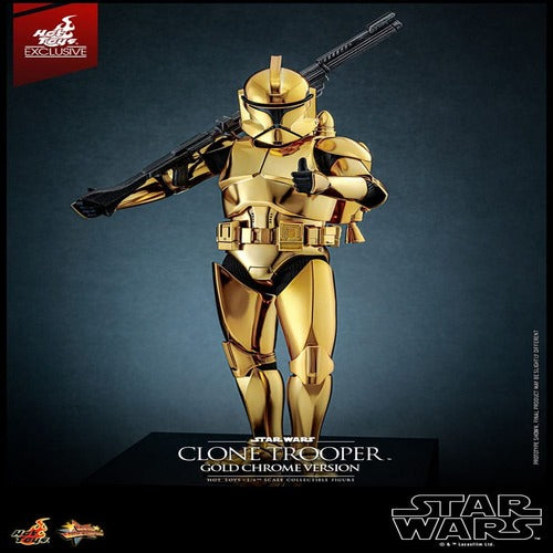 Star Wars figurine 1/6 Clone Trooper (Gold Chrome Version) Exclusive 30 cm