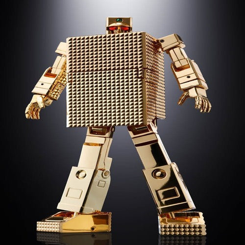 Golden Warrior Gold Lightan figurine Diecast Soul of Chogokin GX-32SP Gold Lightan 50th Anniversary Ver. 13 cm