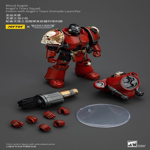 Warhammer The Horus Heresy figurine 1/18 Blood Angels Angel's Tears Squad Erelim with Angel's Tears Grenade Launcher 12 cm