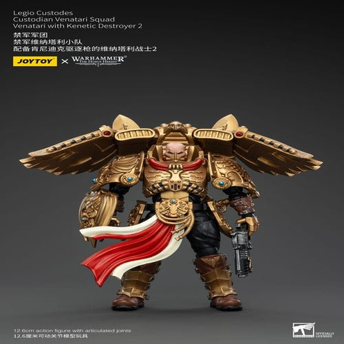 Warhammer The Horus Heresy figurine 1/18 Legio Custodes Custodian Venatari Squad Venatari with Kenetic Destroyer 2 13 cm